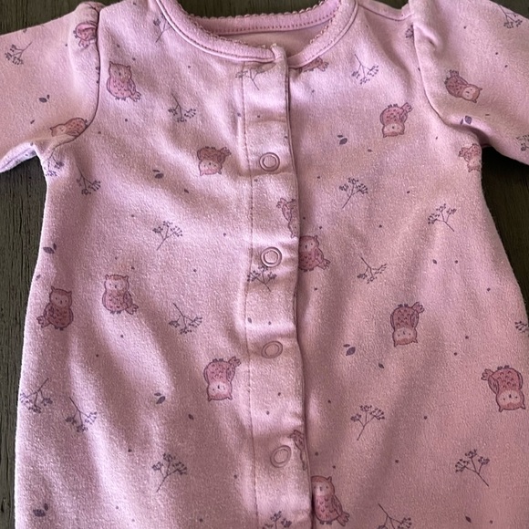 3 For $12 Baby Girl Child Of Mine Footies - Picture 8 of 11